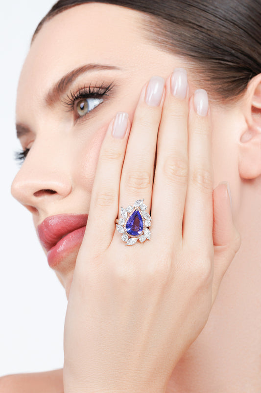 Diamond Tanzanite Ring