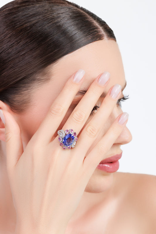 Diamond Tanzanite Ring