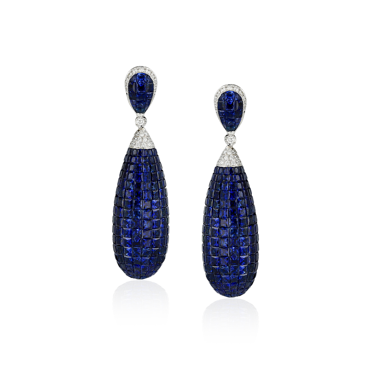 Sapphire Droplet Earrings