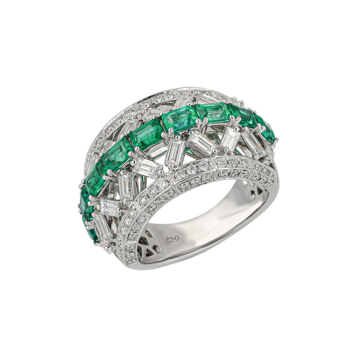 Diamond & Emerald Band