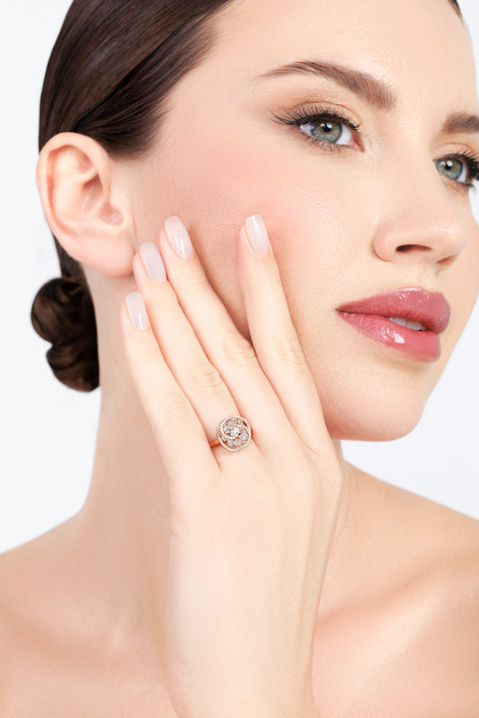 Multilayered Diamond Ring