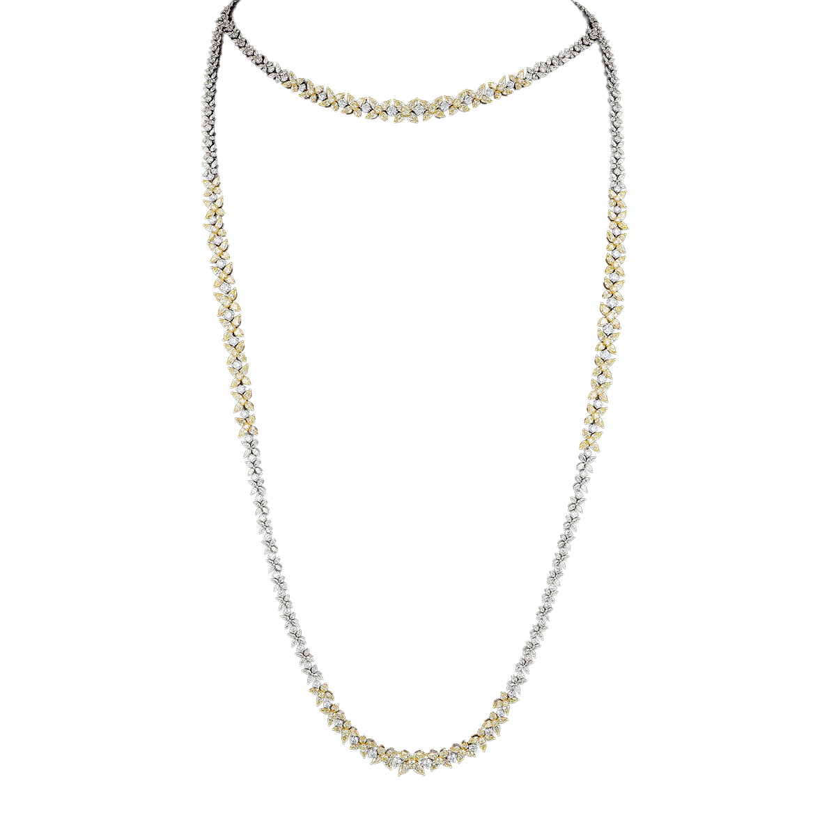 Yellow-White Diamond Chain
