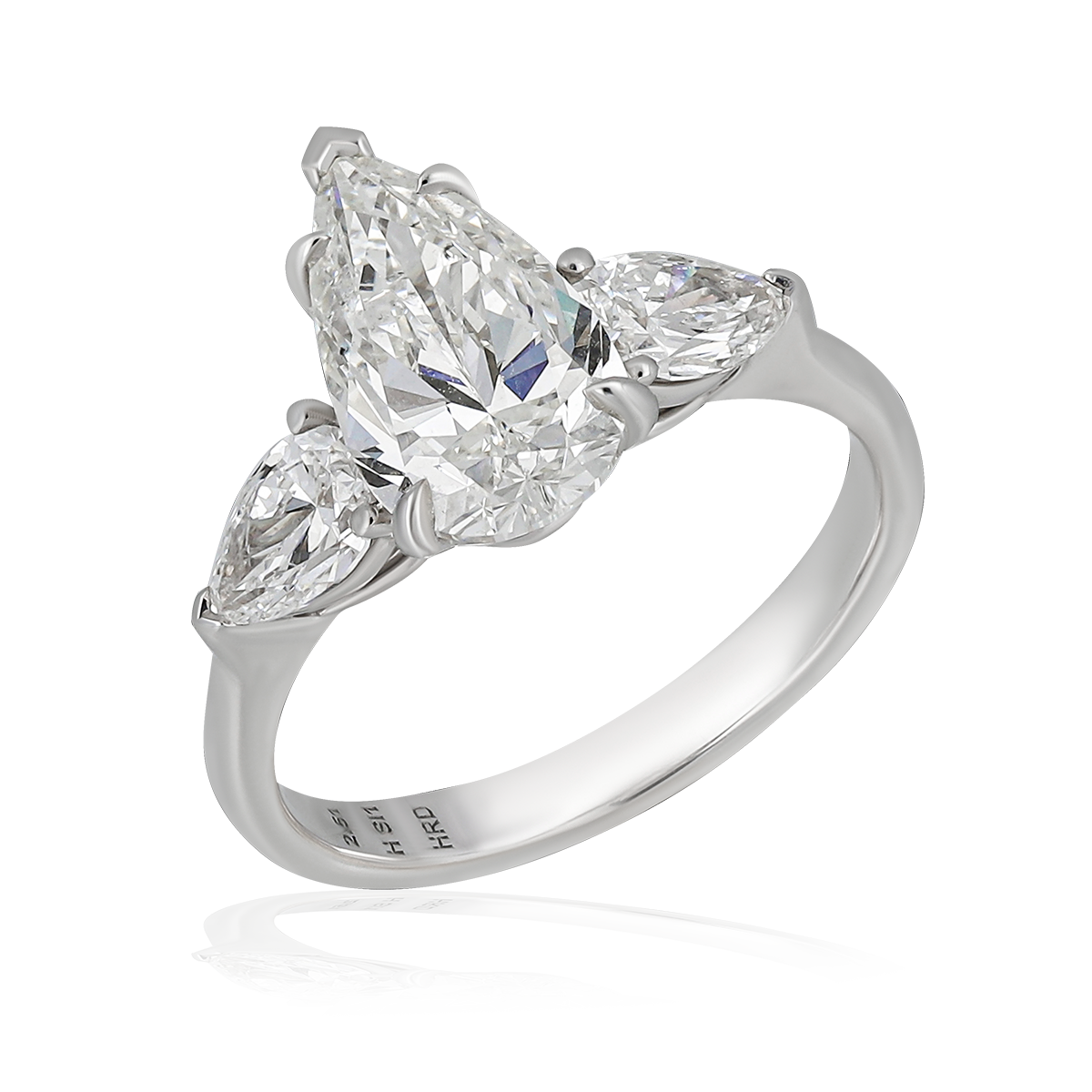 Pear Shaped Diamond Ring