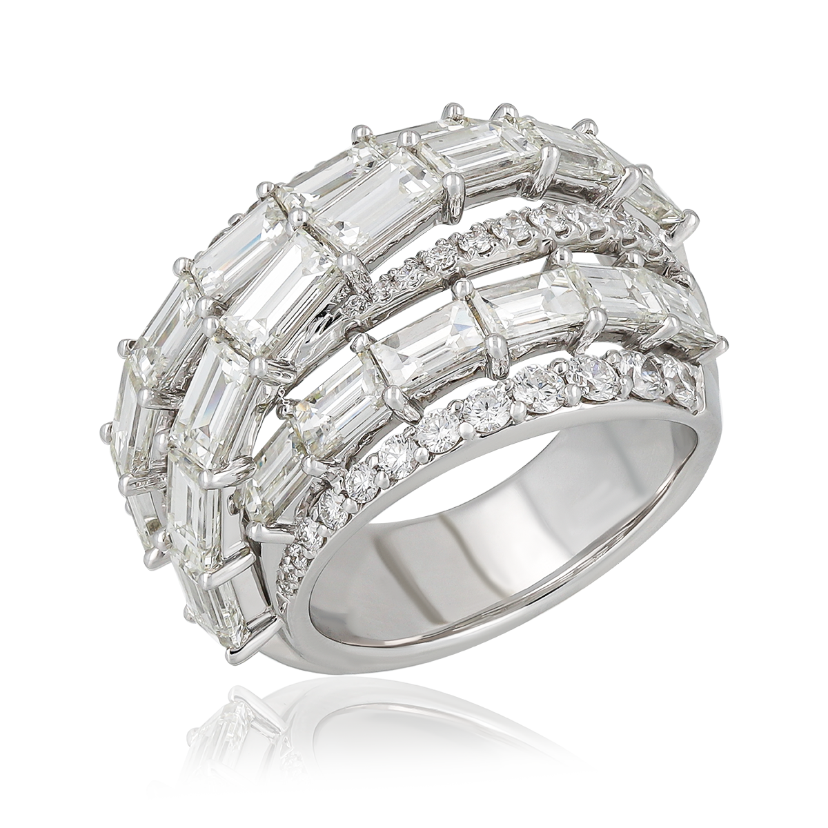 Multi-Band Diamond Ring