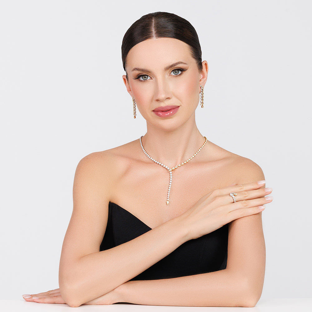 White & Yellow Diamond Set