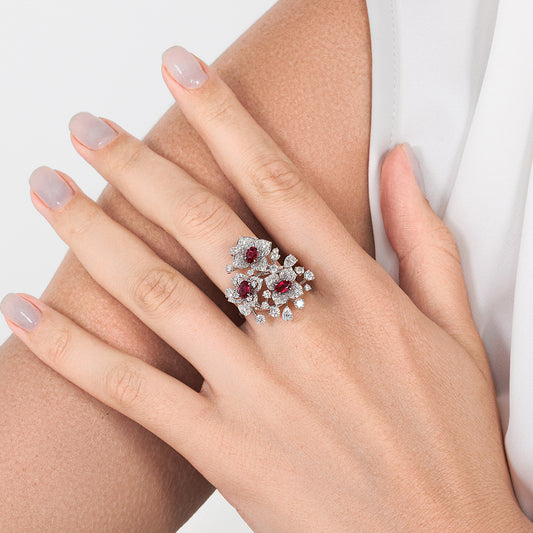 Diamond Ruby Ring
