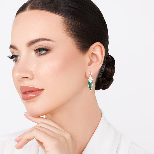 Colored Stone Earrings