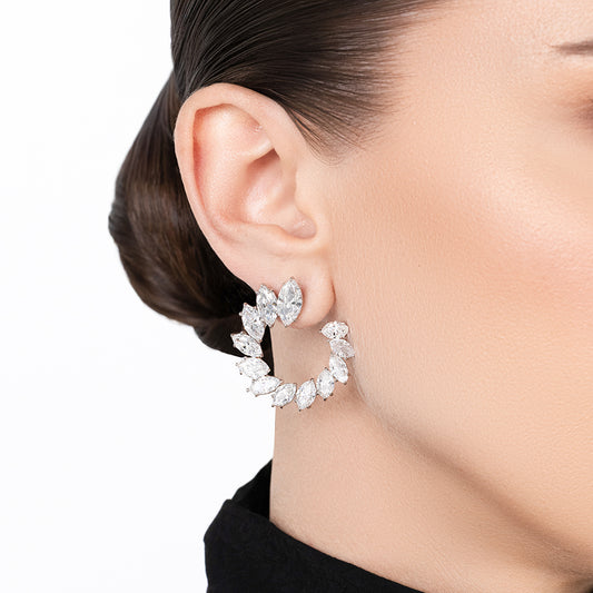 Swirl Diamond Earrings