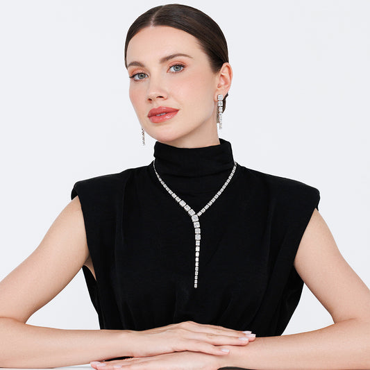Long Diamond Necklace