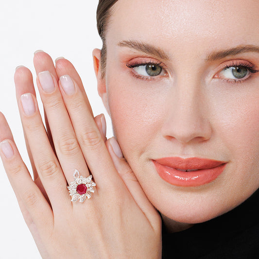 Diamond Ruby Ring