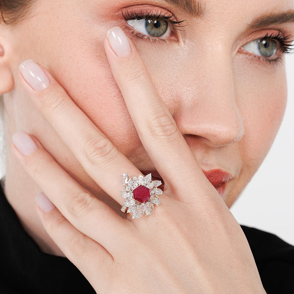 Diamond Ruby Ring