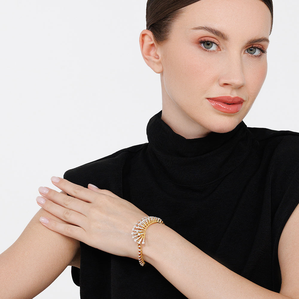 Elevated Diamond Bangle