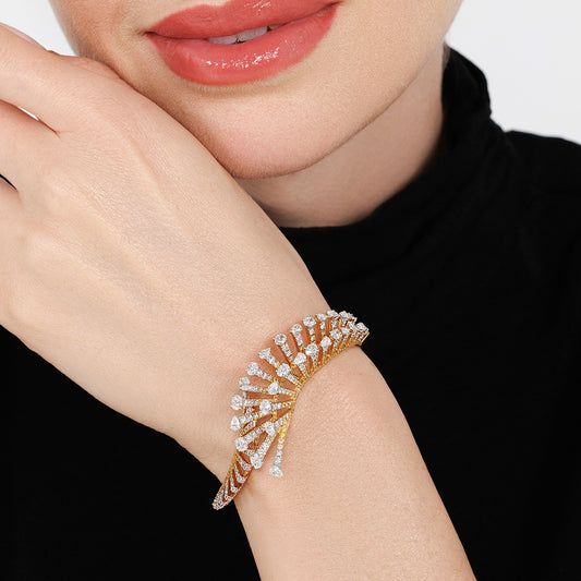 Elevated Diamond Bangle
