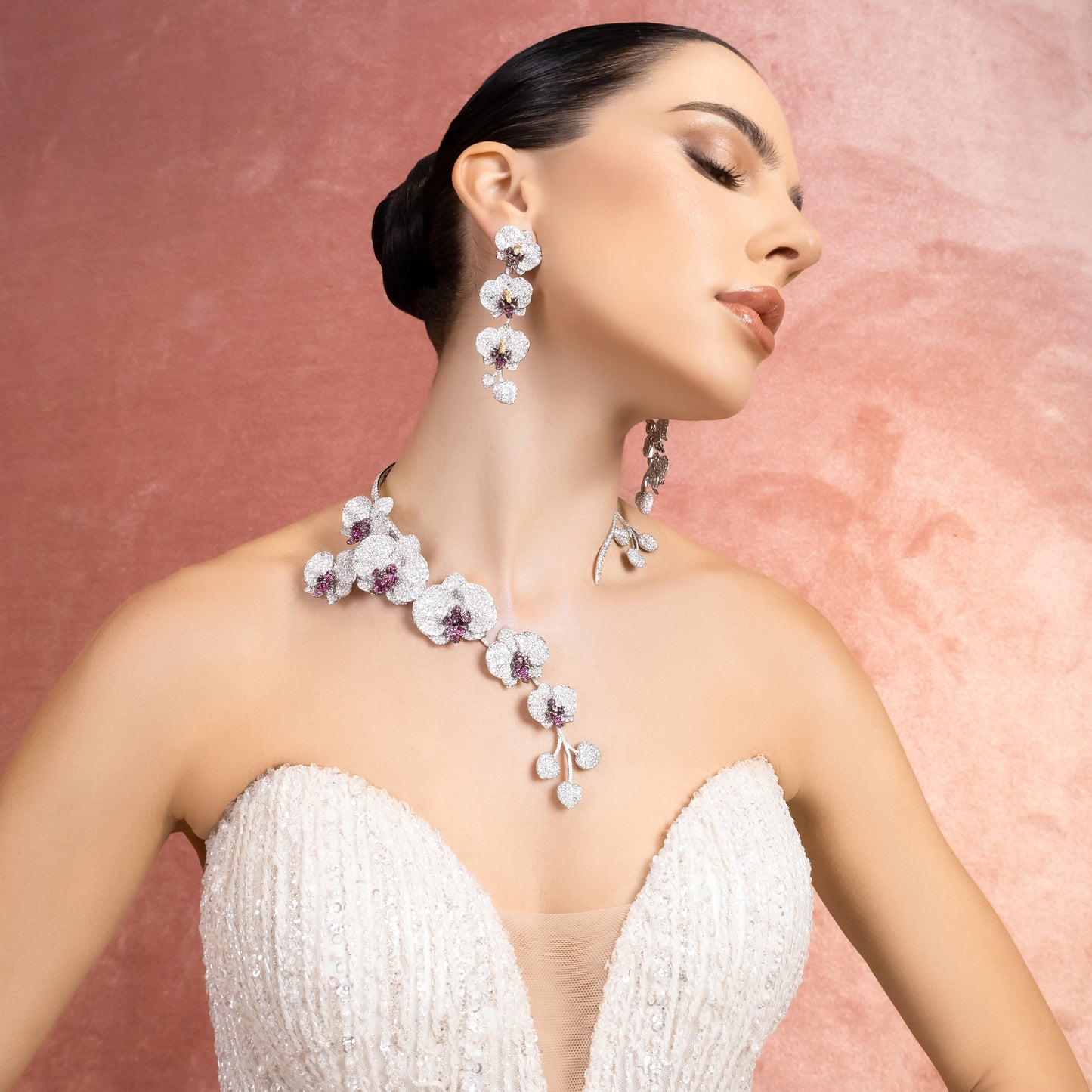 Diamond Orchidee Earring