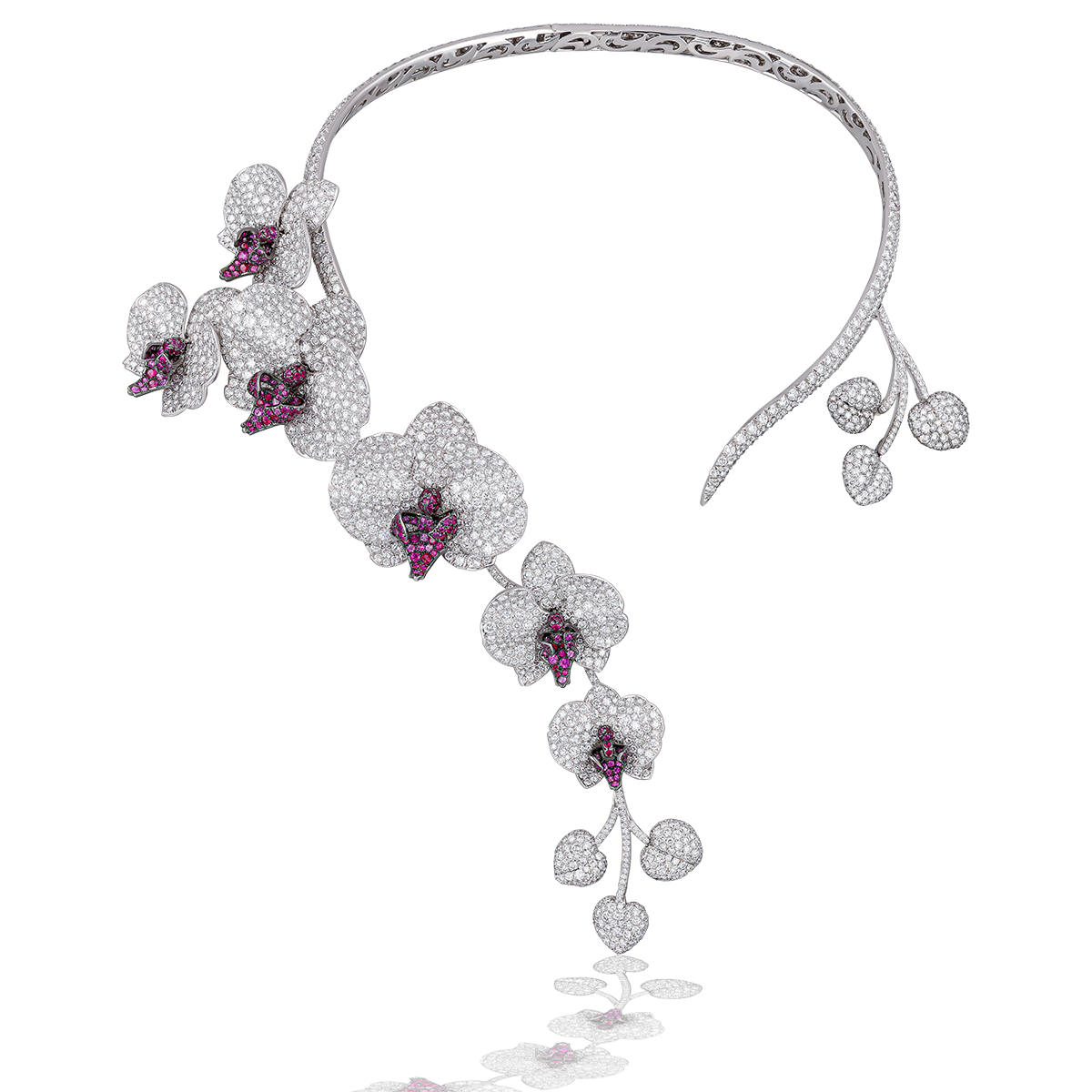 Diamond Orchidee Necklace