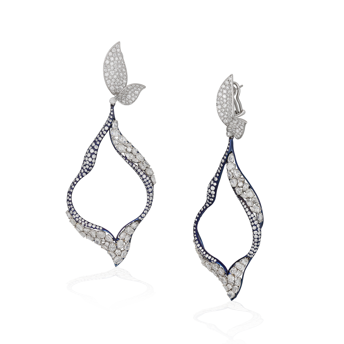 Titanium Diamond Earrings