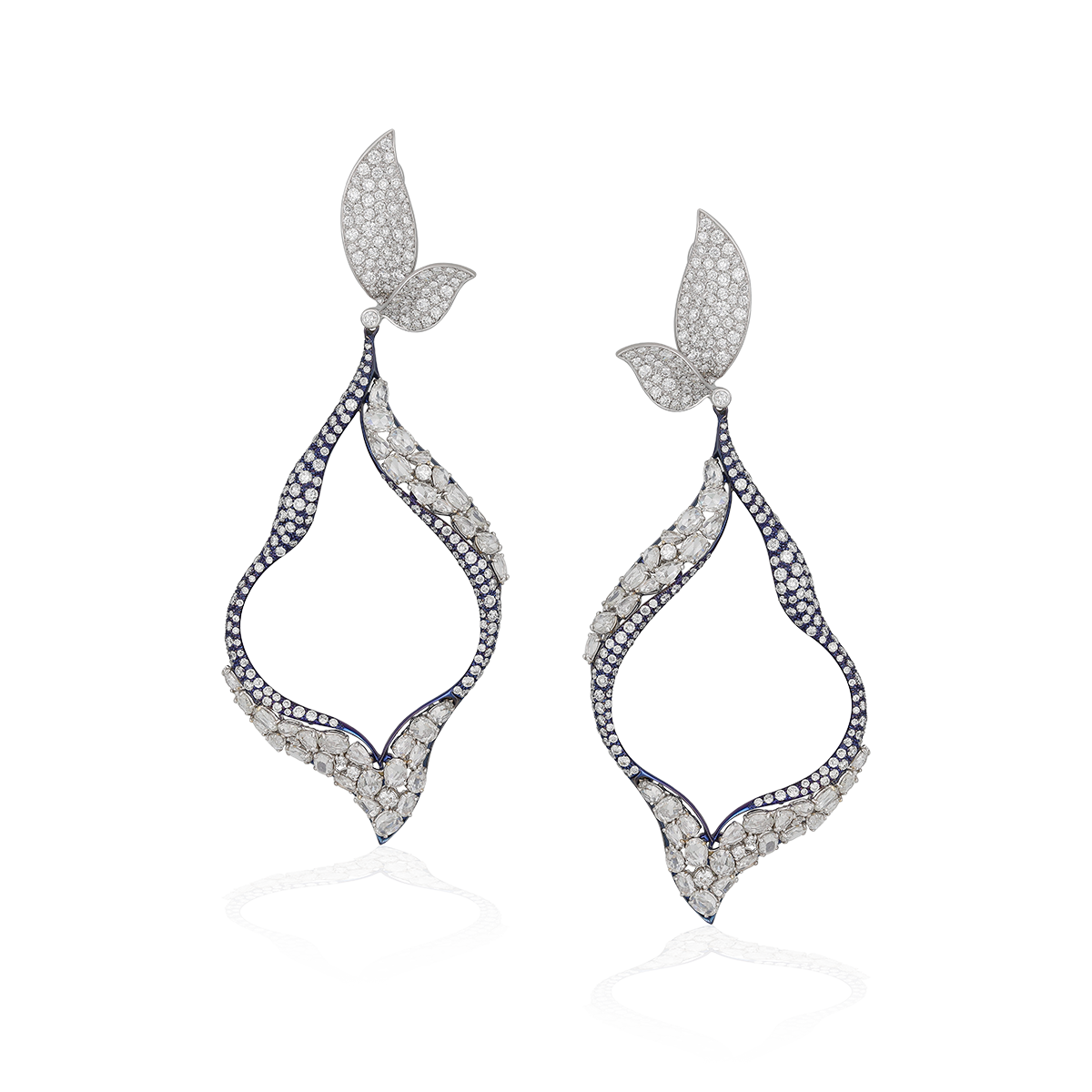 Titanium Diamond Earrings