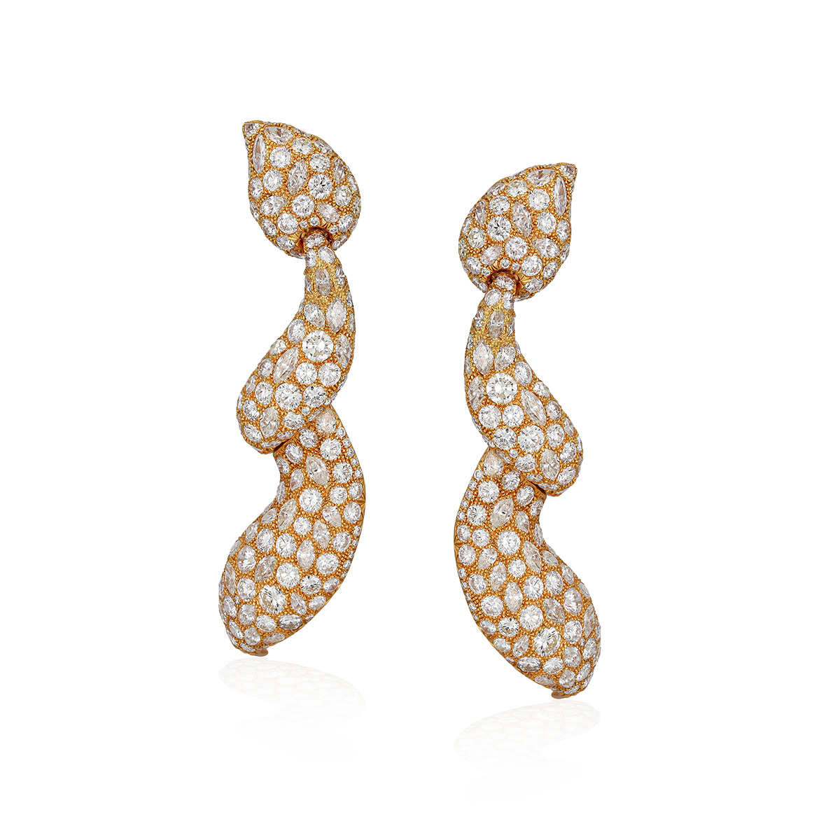 Cascading Diamond Earrings