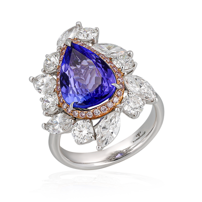 Diamond Tanzanite Ring