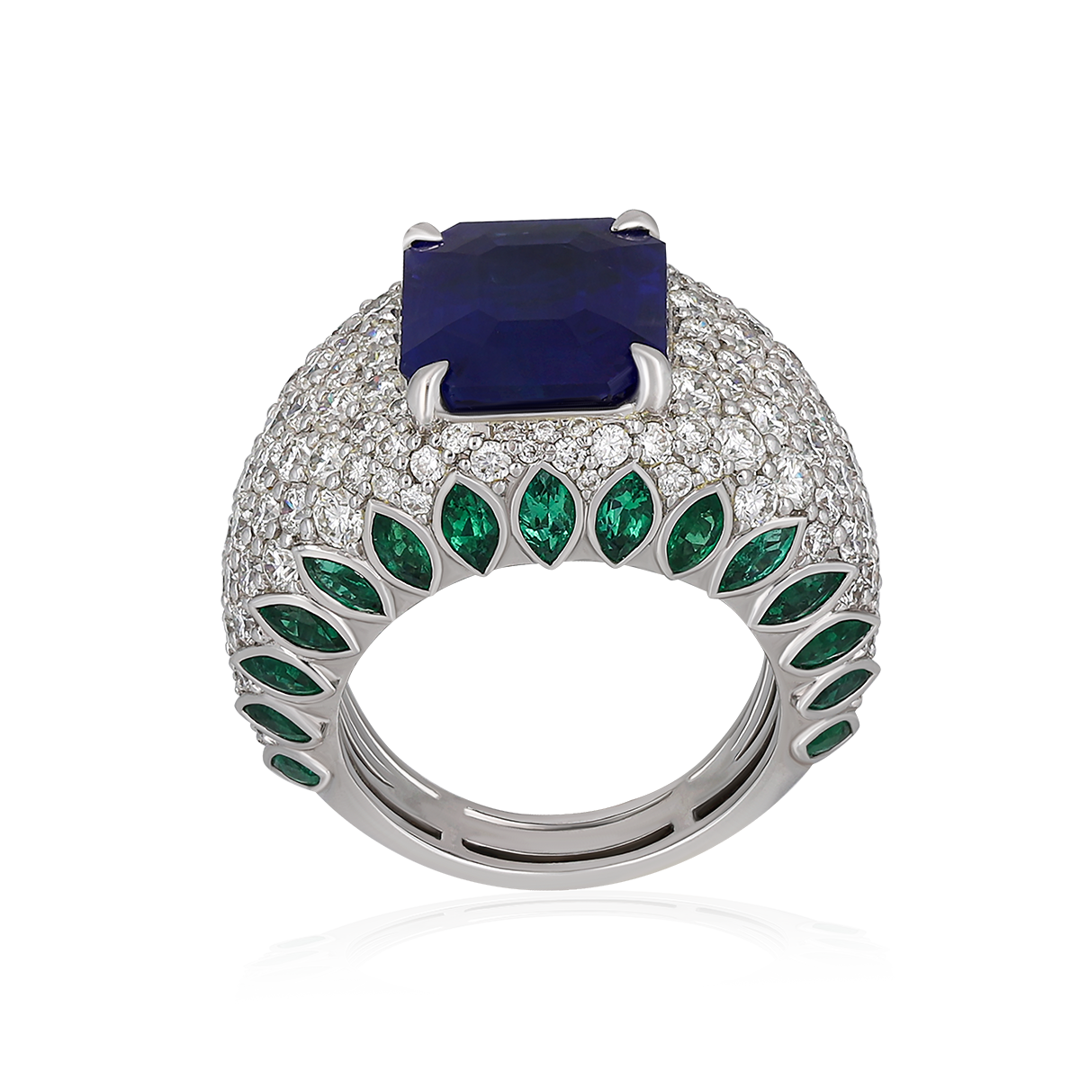 Emerald & Sapphire Ring