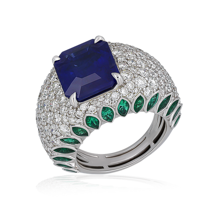 Emerald & Sapphire Ring