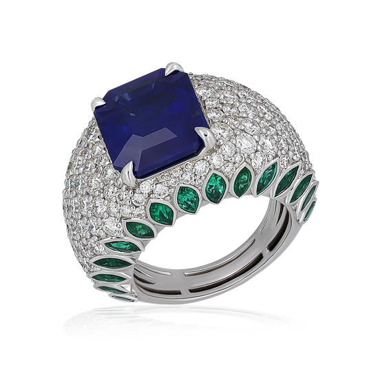 Emerald & Sapphire Ring