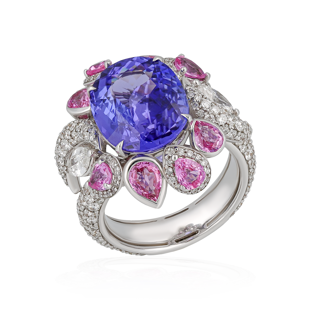 Diamond Tanzanite Ring