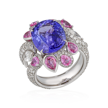 Diamond Tanzanite Ring