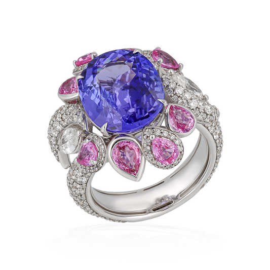 Diamond Tanzanite Ring