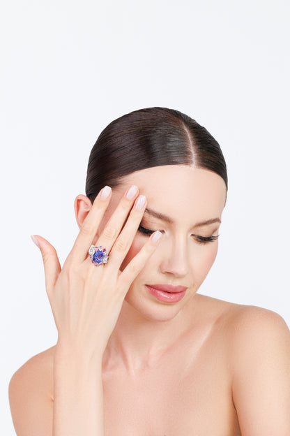 Diamond Tanzanite Ring