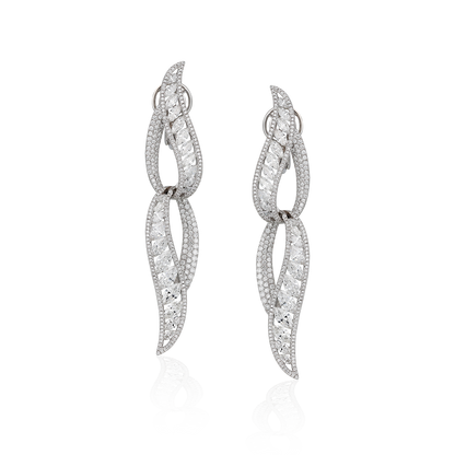 Dangling Diamond Earrings