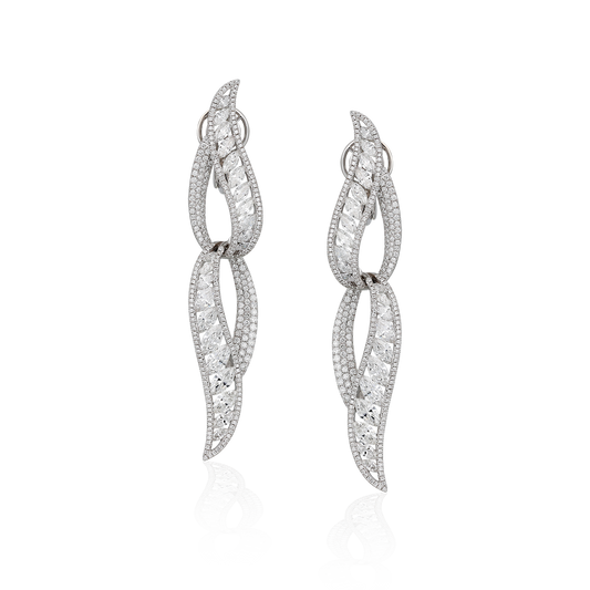 Dangling Diamond Earrings