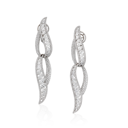 Dangling Diamond Earrings