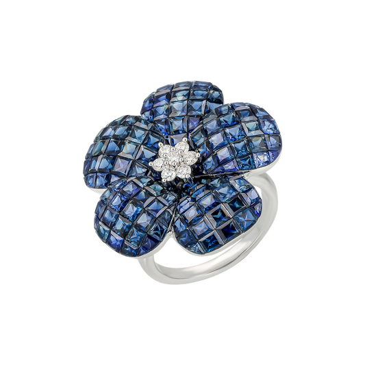 Floral Sapphire Ring
