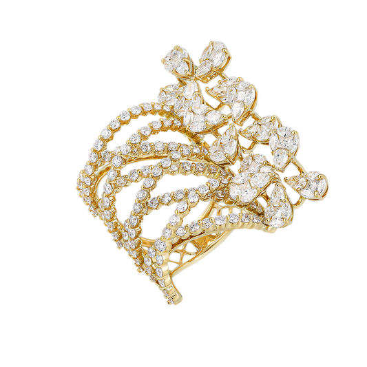 Diamond Tri Ring