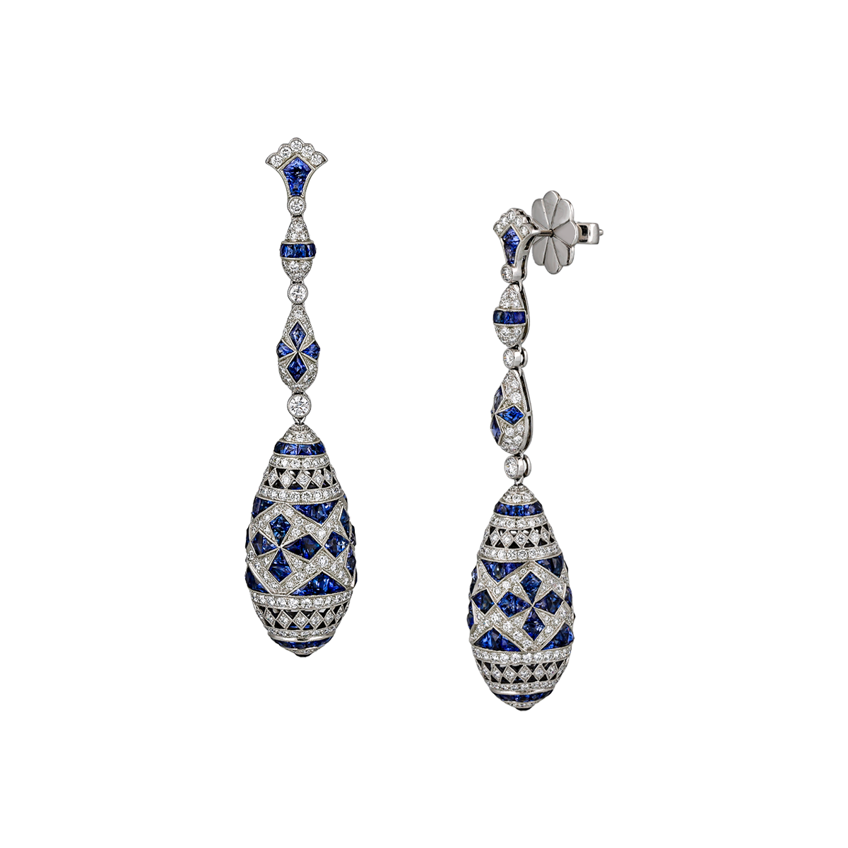 Dangling Sapphire Earrings