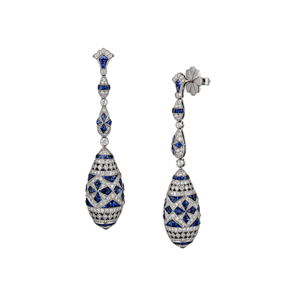 Dangling Sapphire Earrings