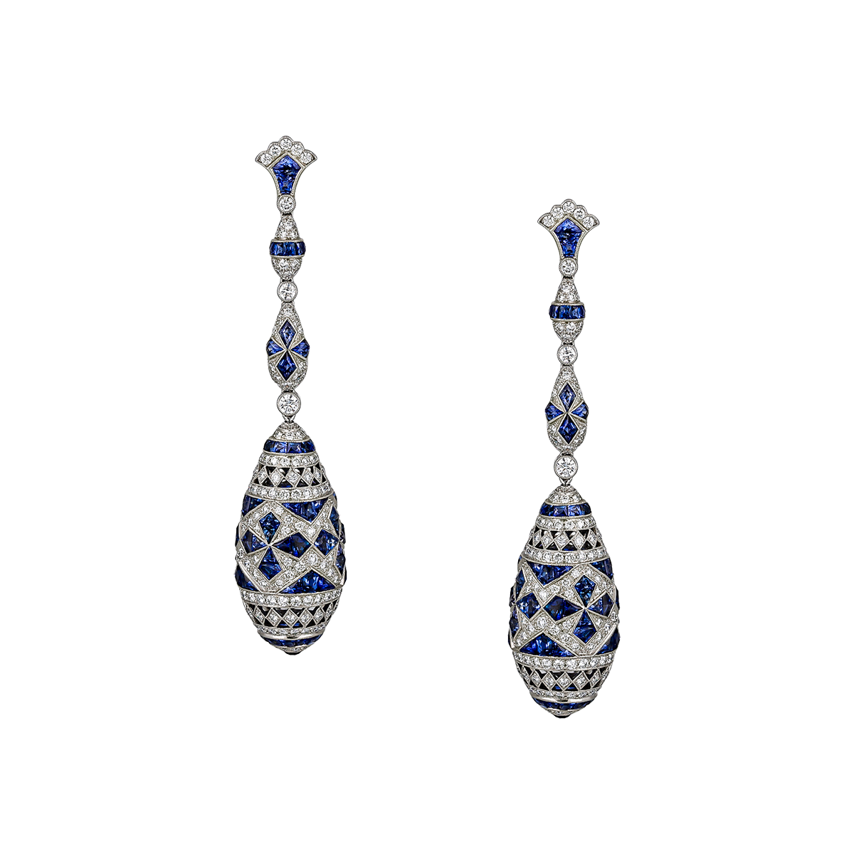 Dangling Sapphire Earrings