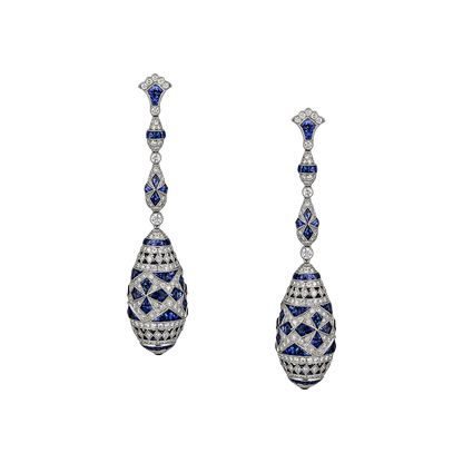 Dangling Sapphire Earrings