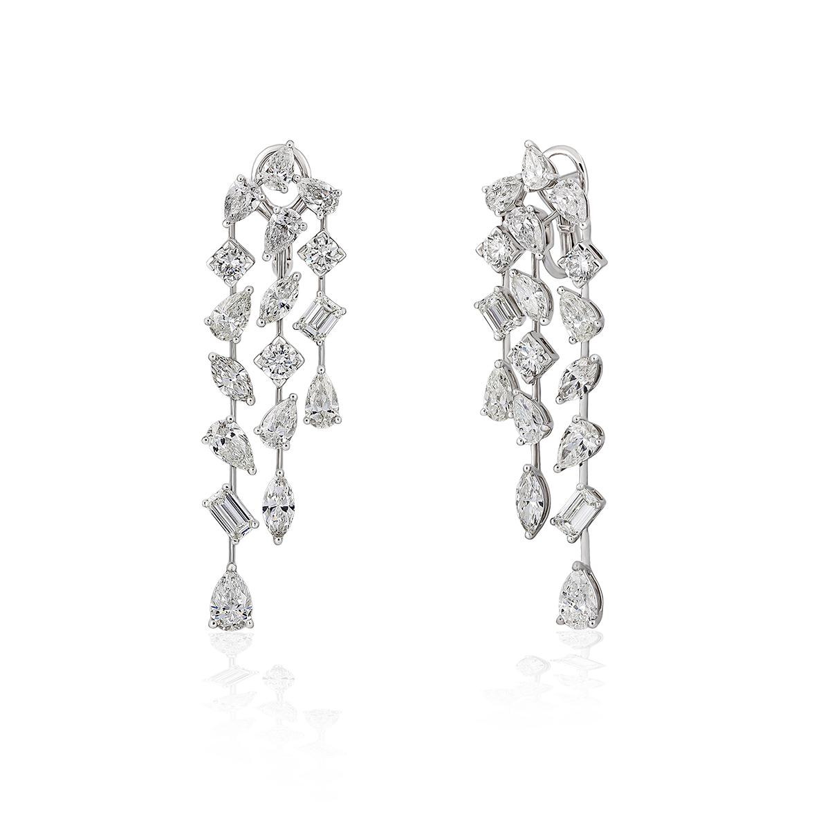 Cascading Diamond Earrings