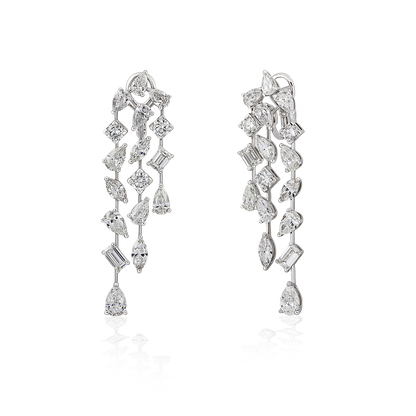Cascading Diamond Earrings