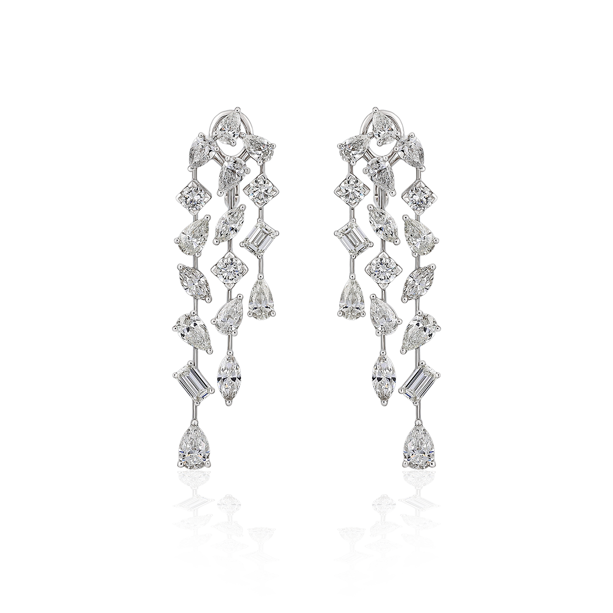 Cascading Diamond Earrings