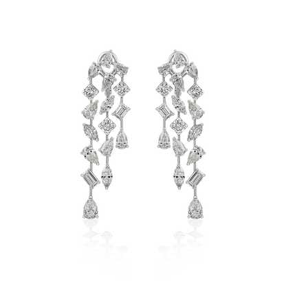 Cascading Diamond Earrings