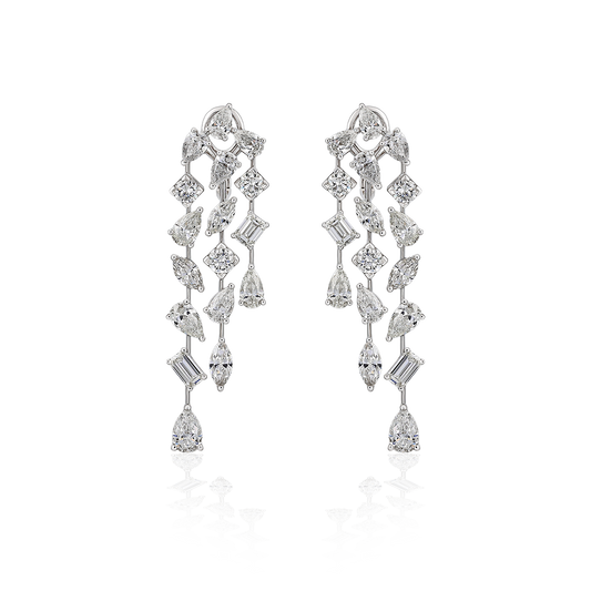 Cascading Diamond Earrings