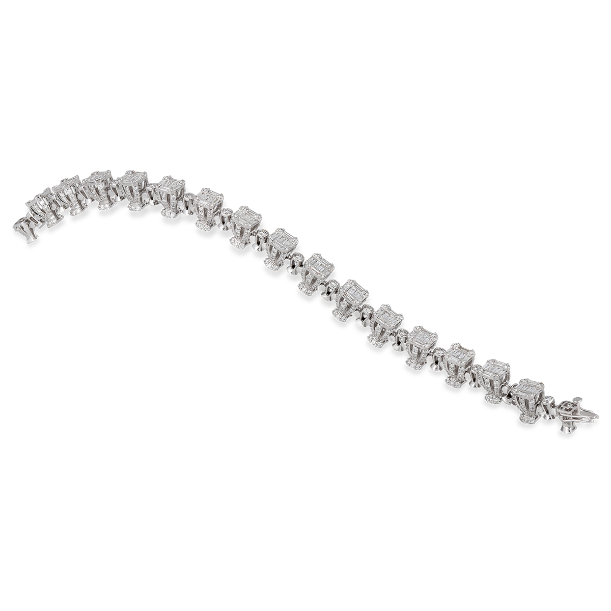 Geometric Diamond Bracelet