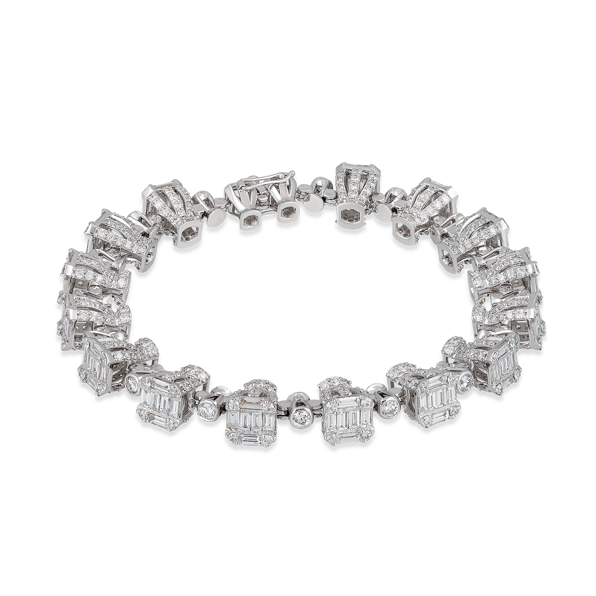 Geometric Diamond Bracelet