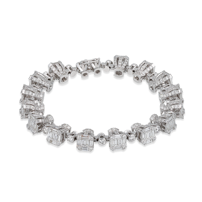Geometric Diamond Bracelet