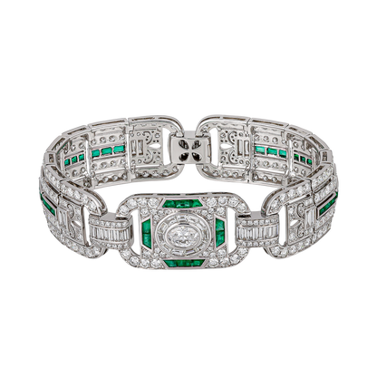 Lock & Clasp Emerald Bracelet