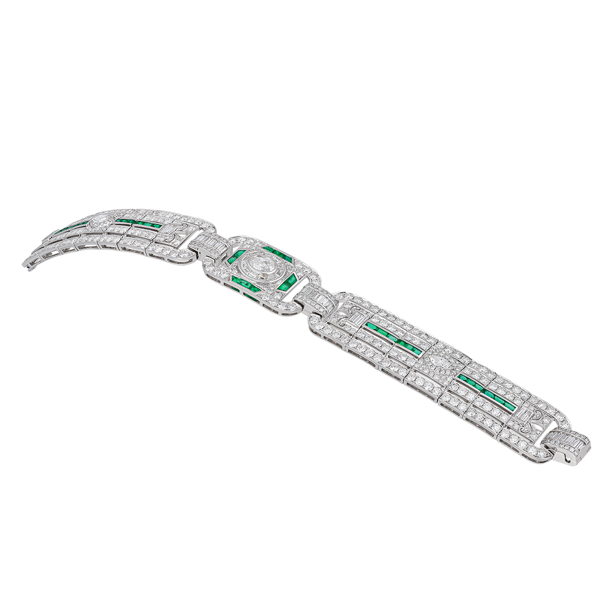 Lock & Clasp Emerald Bracelet