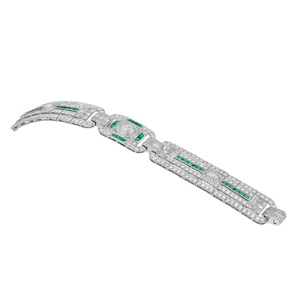 Lock & Clasp Emerald Bracelet
